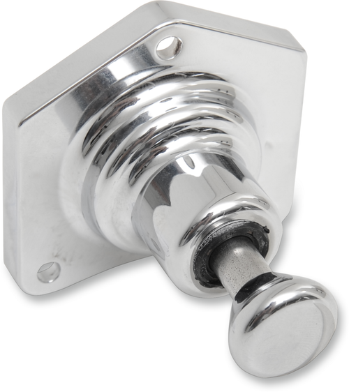 Terry Components Solenoid End Cover - Starter Buttons - Chrome 550003