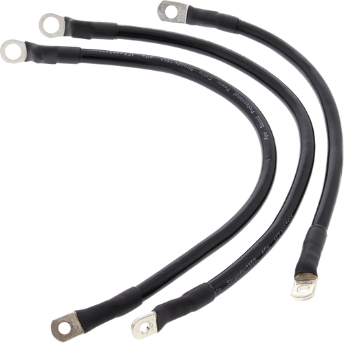 All Balls Battery Cable Kit - Black 79-3003-1