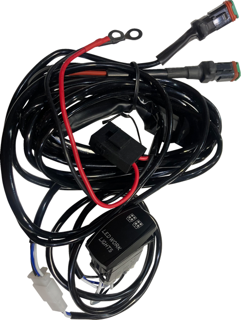 Brite-Lites Rocker Switch Wiring Harness - 2 Outputs BL-WHHDR2