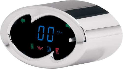Dakota Digital 5000 Series Wave Speedometer - Chrome - 2" H X 4.25" W MCL-5100