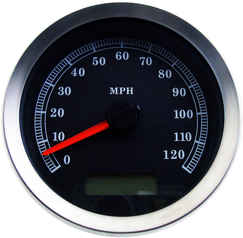 Drag Specialties Programmable Speedometer - Black Face - Mph 2210-0458