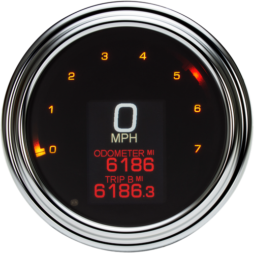 Dakota Digital Tank Speedometer - Chrome Bezel - 4.5" MLX-2011