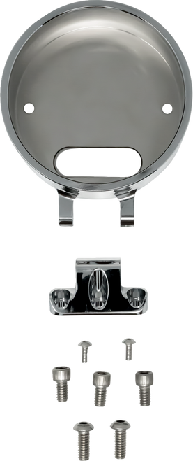 Kodlin Usa Round Gauge Bezel - For Ascent Pro Riser - Chrome KUS55140