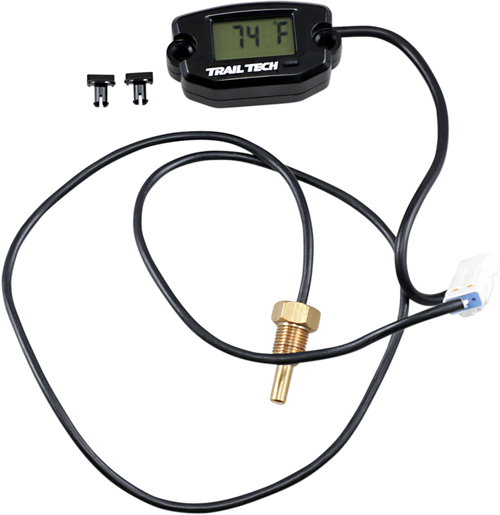 Trail Tech Universal Temperature Meter - Surface Mount - Black - 1/8"-28 Bspp 742-ES2