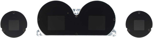 Dakota Digital Mlx 4-Gauge Instrument Kit - Black Bezel MLX-8414