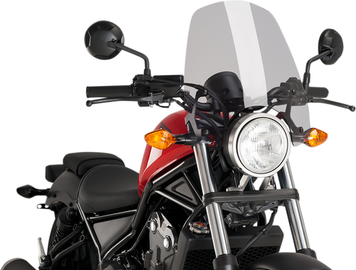 Puig Hi-Tech Parts New Generation Windscreen - 16-1/2" - Smoke - Rebel 500 9462H