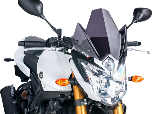Puig Hi-Tech Parts New Generation Windscreen - Dark Smoke - Fz8 5872F