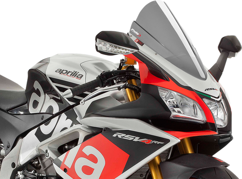 Puig Hi-Tech Parts Race Windscreen - 15-1/2" - Light Smoke - Rsv4 7614H