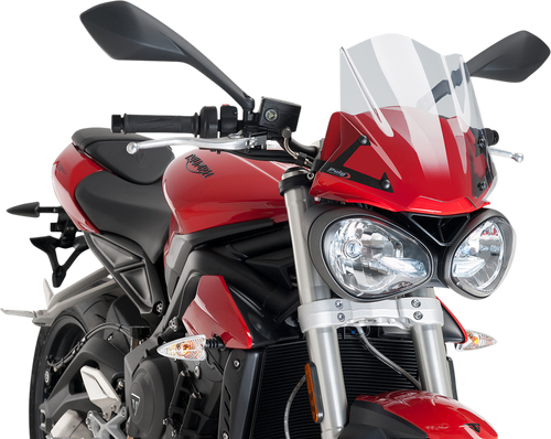 Puig Hi-Tech Parts New Generation Windscreen - 12-1/4" - Clear - Street Triple 765 9999W