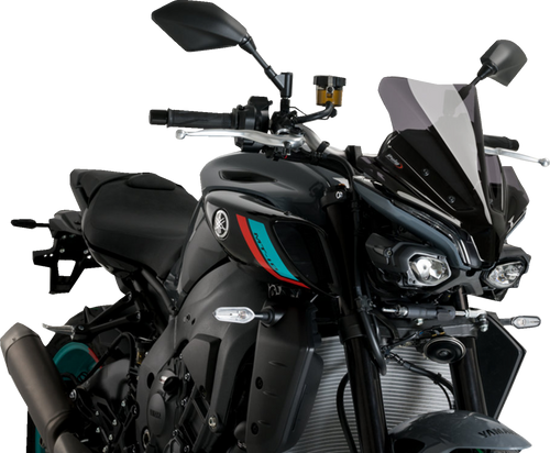 Puig Hi-Tech Parts New Generation Sport Windshield - 14" - Dark Smoke - Mt-10/Sp 21361F