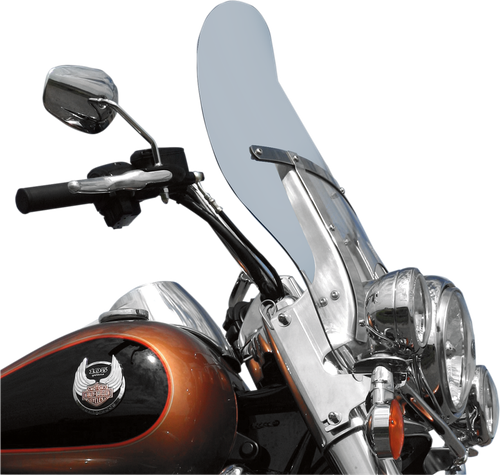 Klock Werks Billboard Flare Windshield - 19-3/8" - Clear - '94-'25 Flh/Fld KWW-02-0217