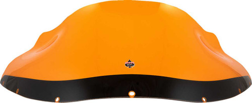 Klock Werks Kolor Flare Windshield - 9" - Orange - Fxrp KWW-02-0612