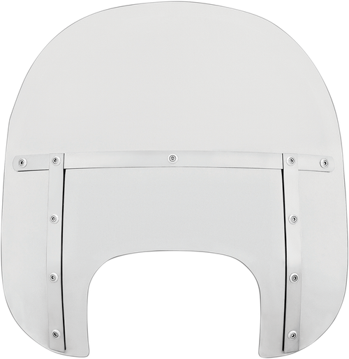 Memphis Shades Fats Windshield - Clear - 15" - Flfb/S MEM6100