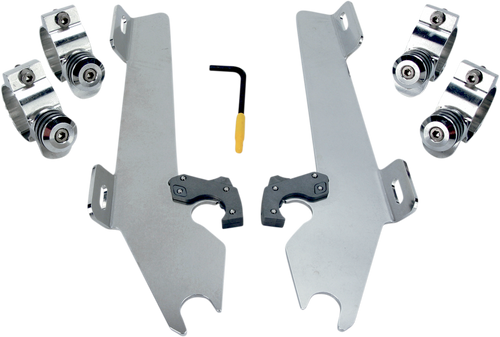 Memphis Shades Batwing Trigger Lock Mounting Kit - Stateline/Sabre - Polished MEK1945