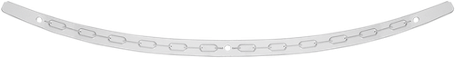 Memphis Shades Windshield Trim - Polished - Chain - Flh MEM0973
