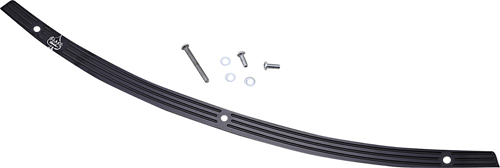 Klock Werks Flare Windshield Trim - Logo - Black W/ Contrast Logo - '96-'25 Flh KWW-01-0576