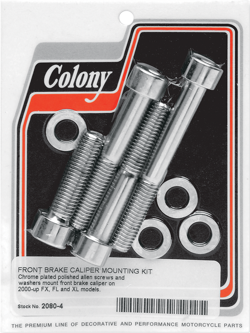 Colony Bolt Kit - Front/Brake Caliper - Socket-Head/Knurled 2080-4