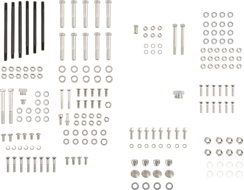 Colony Hardware Kit - Stock/Motor - Cadmium Plated - '66-'69 Electra Glide 8307 CAD