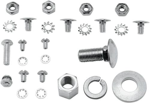 Colony Screw Kit - Outer/Wheel Hub - Round/Button-Head - Cadmium Plated 8201-10