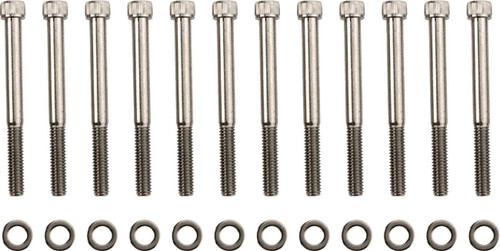 Drag Specialties Bolt Kit - Lifter Block - Smooth/Socket-Head - Chrome - M8 2401-0969