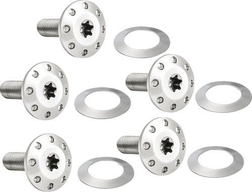 Arlen Ness Bolt Kit - Holeshot/Front/Floating/Brake Rotor - Spoke Mount - Polished - 5 Pack 300-905