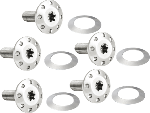 Arlen Ness Bolt Kit - Holeshot/Front/Floating/Brake Rotor - Spoke Mount - Black - 5 Pack 300-921