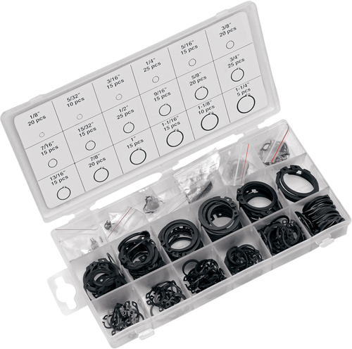 Performance Tool Snap Ring Assortment - 300-Piece W5212