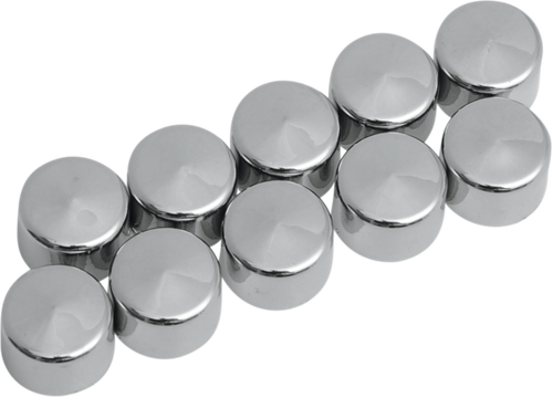 Drag Specialties Bolt Covers - Allen/Socket - 3/16" - Chrome - 10 Pack 2402-0111