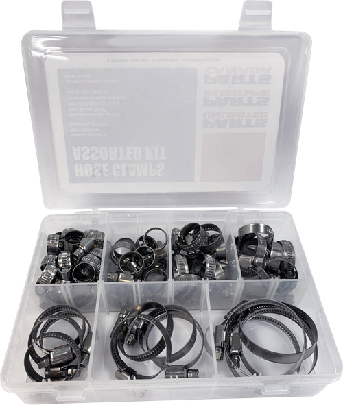 Parts Unlimited Assortment Kit - Hose Clamp - 60-Pieces 2402-0279