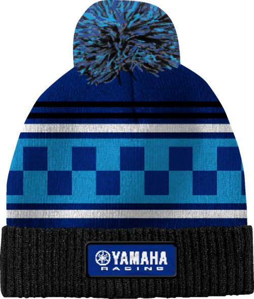 Yamaha Apparel Yamaha Racing Pom Beanie - Black/Blue NP21A-H3242
