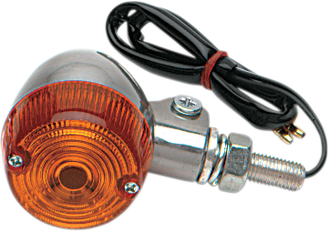K&S Technologies Marker Light - Single Filament - Aluminum/Amber - Style 1 25-8320