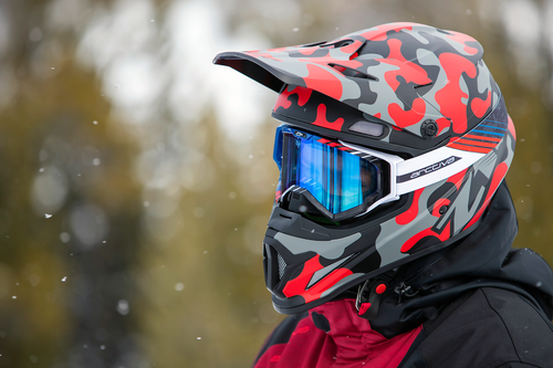 Arctiva Vibe Goggle - Black/Blue/Red - Blue Lens 2601-2351