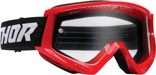Thor Youth Combat Goggle - Racer - Red/Black 2601-3048