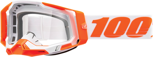 100% Racecraft 2 Goggle - Orange - Clear Lens 50009-00013