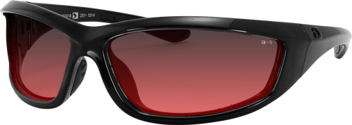 Bobster Charger Sunglasses - Gloss Black - Rose Lens ECHA001R