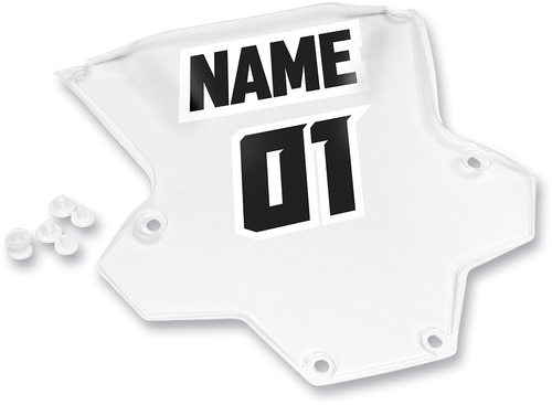 Thor Sentinel Xp-Gp Number Plate - Clear 2701-0680