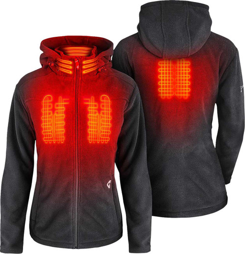 Gerbing Heated Clothing Women'S 7V Thermite Fleece Heated Jacket 2.0 - Gray - Small GER-TFJKT-7V-W-G-S