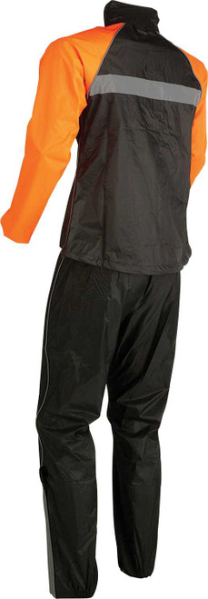 Z1R Women'S 2-Piece Rainsuit - Black/Orange - Large 2853-0036