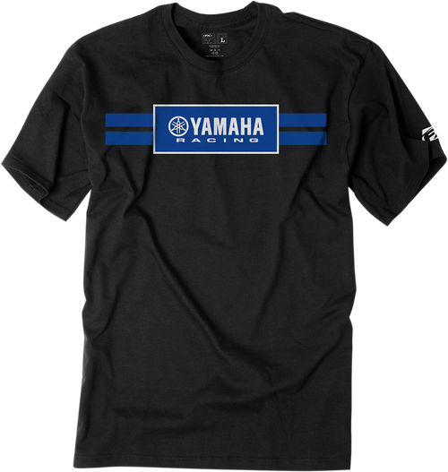 Factory Effex Yamaha Racing Stripe T-Shirt - Black - Medium 19-87202
