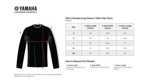 Yamaha Apparel Yamaha Racing Long-Sleeve T-Shirt - Black - 2Xl NP21S-M1785-2X