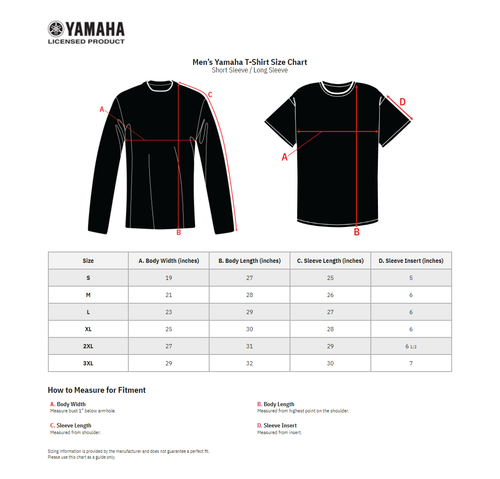 Yamaha Apparel Yamaha Rz350 T-Shirt - Black - Small NP21S-M1973-S
