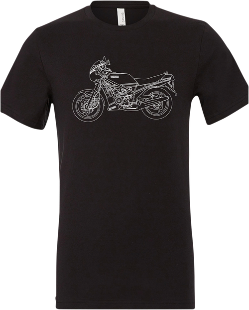 Yamaha Apparel Yamaha Rz350 T-Shirt - Black - Large NP21S-M1973-L