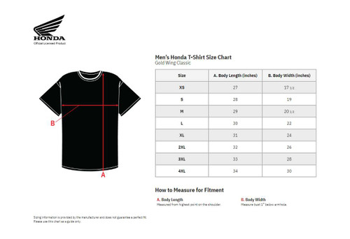 Honda Apparel Honda Wing T-Shirt - Maroon - Xl NP21S-M3018-XL