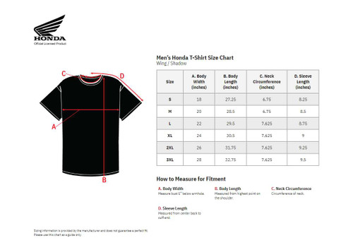 Honda Apparel Honda Wing Long-Sleeve T-Shirt - Charcoal - 2Xl NP21S-M3023-2X