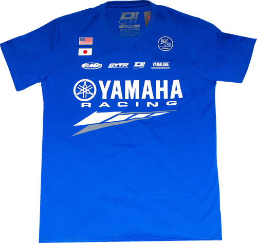 D'Cor Visuals Yamaha Factory T-Shirt - Blue - Medium 80-125-2