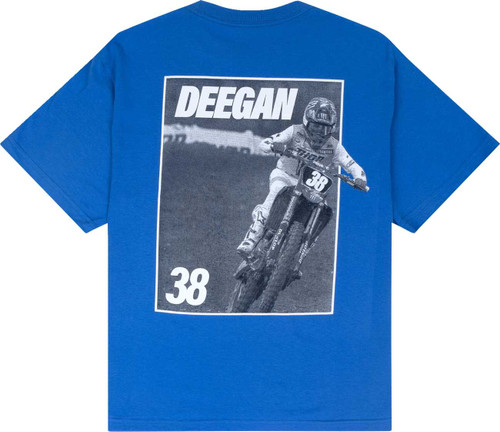 Deegan Apparel Mx2 T-Shirt - Blue - 3Xl DMTSS3026RYL3XL