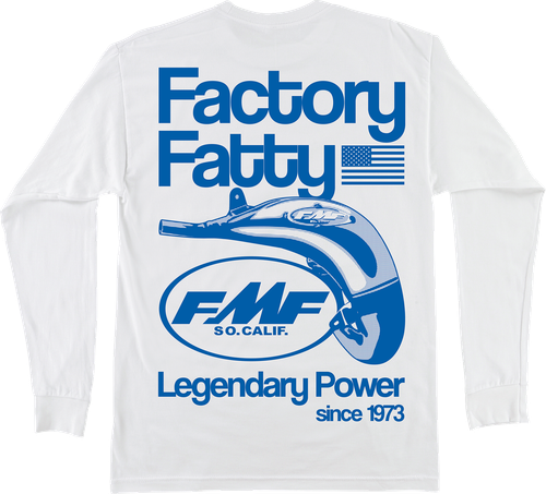 Fmf Factory Fatty Long-Sleeve T-Shirt - White - Small HO25119900WHTSM