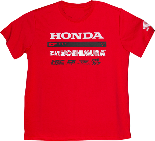 D'Cor Visuals Honda Factory2 T-Shirt - Red - Medium 80-132-2