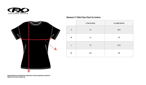 Factory Effex Women'S Rockstar Dash T-Shirt - Black - Medium 29-87622