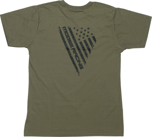 Moose Offroad Youth Salute T-Shirt - Olive - Medium 3032-3695
